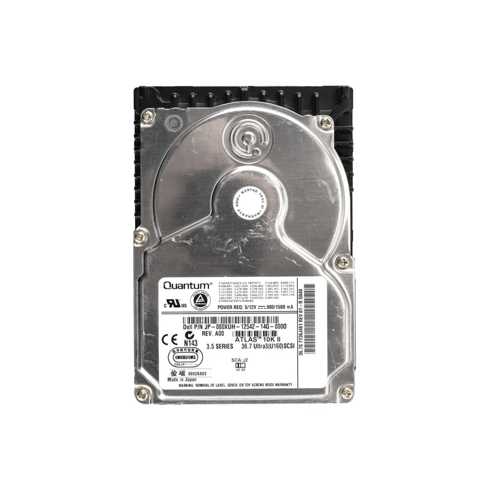 80XUH DELL HARD DRIVE 36GB 10K 3.5 U160 80PIN